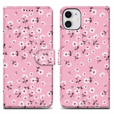 iPhone 11 Suojakuori Lompakkokotelo (Vaaleanpunainen)