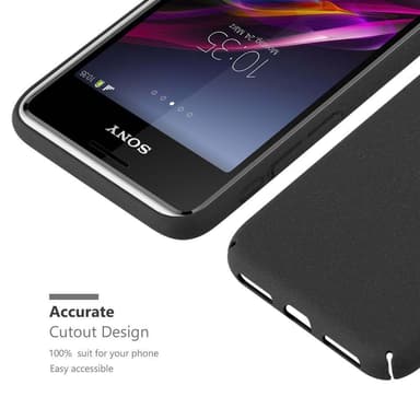 Sony Xperia E1 Suojakuori Kotelo Case (Musta)