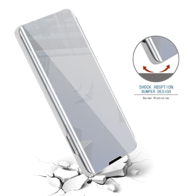 Suojakuori iPhone 13 Lompakkokotelo (Hopea)