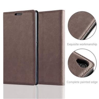 Sony Xperia Z3 Suojakuori Lompakkokotelo (Ruskea)