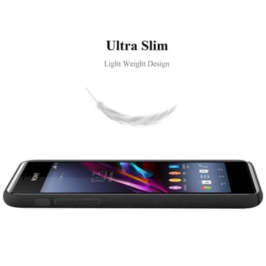 Sony Xperia E1 Suojakuori Kotelo Case (Musta)