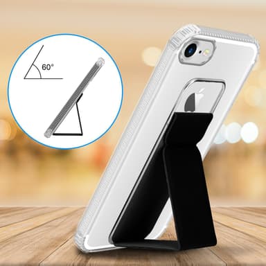 iPhone 7 / 7S / 8 / SE 2020 Suojakuori Kotelo (Musta)