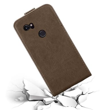 Google PIXEL 2 XL Suojakuori Lompakkokotelo (Ruskea)