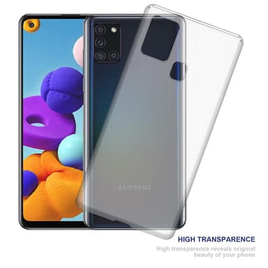Samsung Galaxy A21s Suojakuori Kotelo (Läpinäkyvä)
