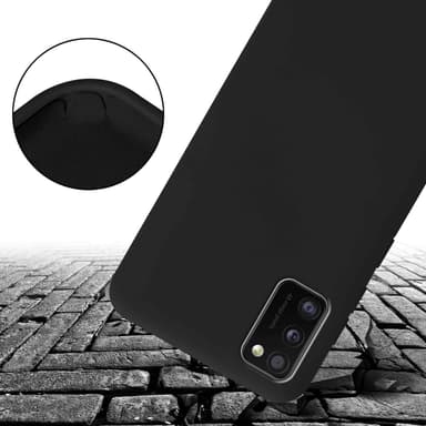 Suojakuori Samsung Galaxy A41 Kotelo Ketju (Musta)