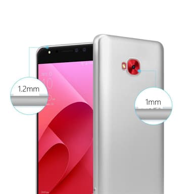 Asus ZenFone 4 Selfie PRO Suojakuori Kotelo (Hopea)