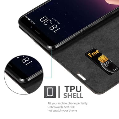 MEIZU M6S Suojakuori Lompakkokotelo (Ruskea)