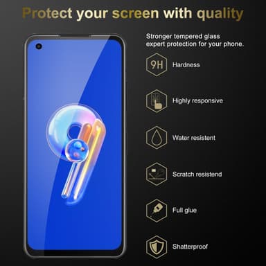 Asus ZenFone 9 3x Suojakalvo Karkaistu lasi Näytönsuoja