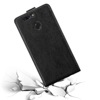 Honor 8 PRO Suojakuori Lompakkokotelo (Musta)