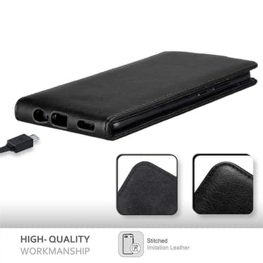 Honor 8 PRO Suojakuori Lompakkokotelo (Musta)