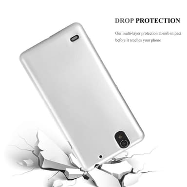 Sony Xperia C4 Suojakuori Kotelo (Hopea)