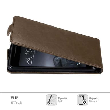 HTC ONE A9 Suojakuori Lompakkokotelo (Ruskea)