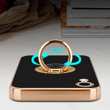 iPhone XR Suojakuori Kotelo (Musta)