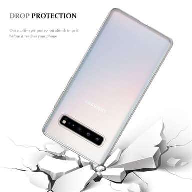 Samsung Galaxy S10 5G Suojakuori Kotelo (Läpinäkyvä)