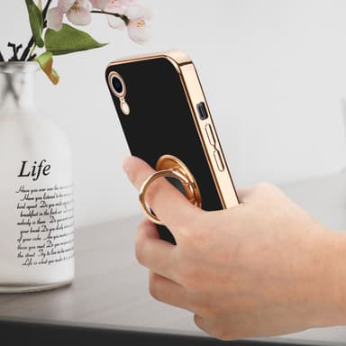 iPhone XR Suojakuori Kotelo (Musta)