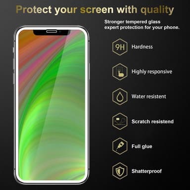 iPhone X / XS 3x Näytönsuoja Karkaistu lasi