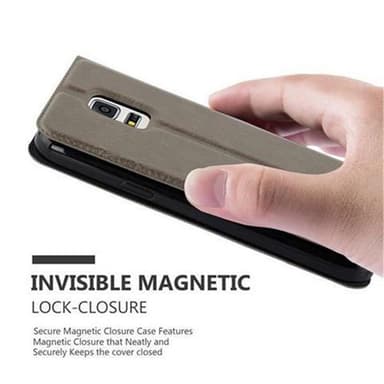Lompakkokotelo Samsung Galaxy S5 / S5 NEO Case (Ruskea)
