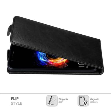 Honor 8 PRO Suojakuori Lompakkokotelo (Musta)