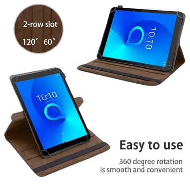 Alcatel 3T (7 tuumaa) Suojakuori Kotelo (Ruskea)