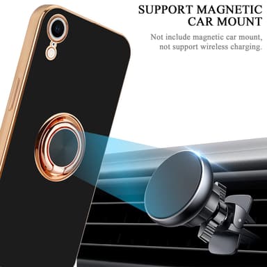 iPhone XR Suojakuori Kotelo (Musta)