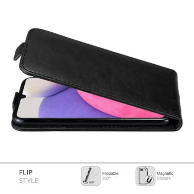 Samsung Galaxy A33 5G Suojakuori Lompakkokotelo (Musta)