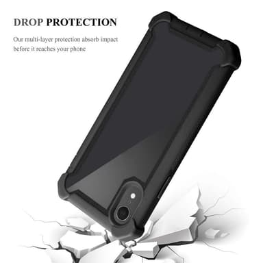 iPhone XR Suojakuori Kotelo (Musta)