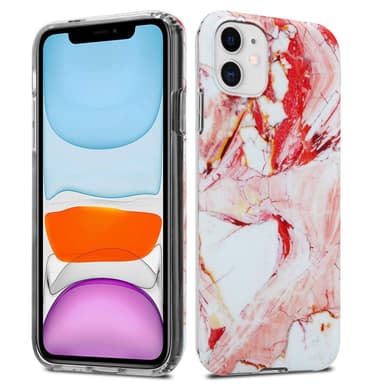 iPhone 11 Suojakuori Lompakkokotelo (Vaaleanpunainen)