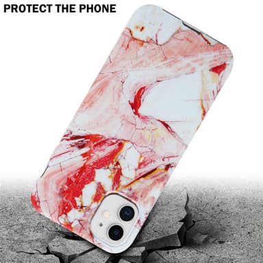 iPhone 11 Suojakuori Lompakkokotelo (Vaaleanpunainen)