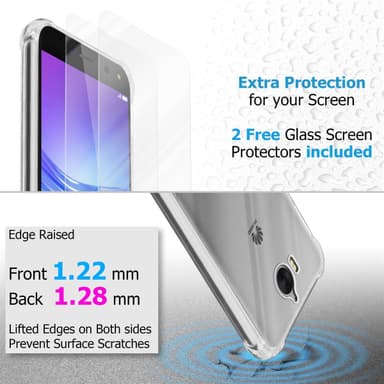 Huawei Y5 2017 / Y6 2017 Suojakuori +2 Suojakalvo