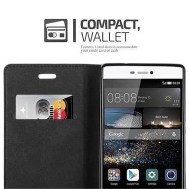 Huawei P8 Suojakuori Lompakkokotelo (Ruskea)