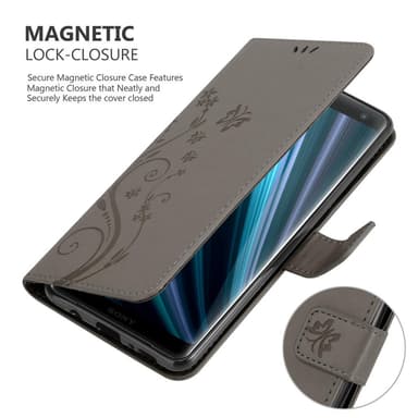 Sony Xperia XZ3 Suojakuori Lompakkokotelo (harmaa)