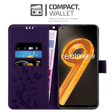 Realme 9 4G / 9 PRO+ Suojakuori Lompakkokotelo