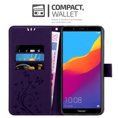 Honor 7C / Huawei Y7 2018 Suojakuori Lompakkokotelo