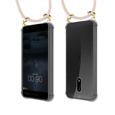 Nokia 6 2017 Suojakuori Kotelo (Vaaleanpunainen)