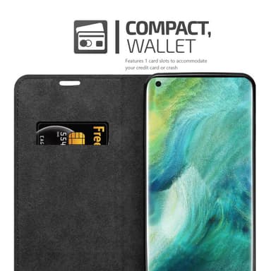 Oppo FIND X2 Suojakuori Lompakkokotelo (Ruskea)