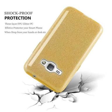 Samsung Galaxy J1 2016 Suojakuori Kotelo (kulta)