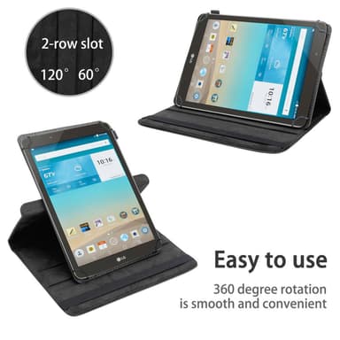 LG G Pad F (8.0 tuumaa) Suojakuori Kotelo (Musta)