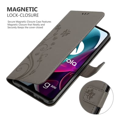 Motorola MOTO G200 5G Suojakuori Lompakkokotelo