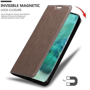 Oppo FIND X2 Suojakuori Lompakkokotelo (Ruskea)