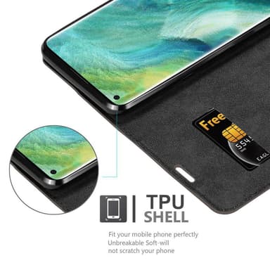 Oppo FIND X2 Suojakuori Lompakkokotelo (Ruskea)