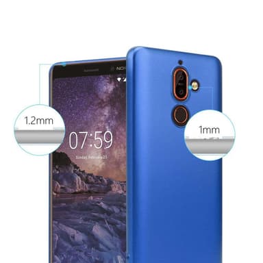 Nokia 7 PLUS Suojakuori Kotelo (Sininen)