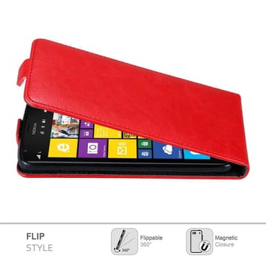 Nokia Lumia 1520 Suojakuori Lompakkokotelo (Punainen)
