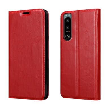 Sony Xperia 5 III Suojakuori Lompakkokotelo (Punainen)