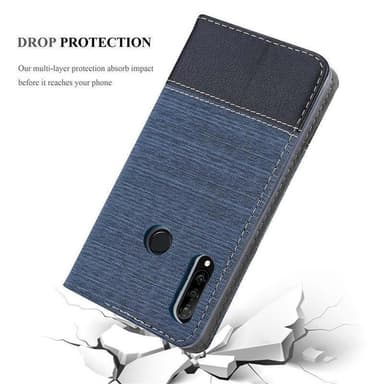 Huawei P30 LITE Suojakuori Lompakkokotelo (Sininen)
