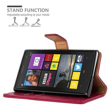 Nokia Lumia 1020 Suojakuori Lompakkokotelo (Punainen)
