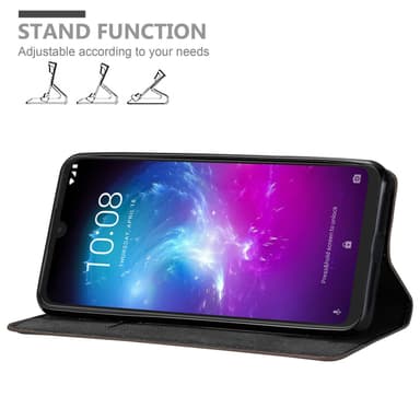 ZTE Blade A7 2019 Suojakuori Lompakkokotelo (Ruskea)