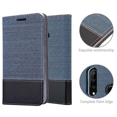 Huawei P30 LITE Suojakuori Lompakkokotelo (Sininen)