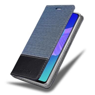 Huawei P40 LITE E Suojakuori Lompakkokotelo (Sininen)