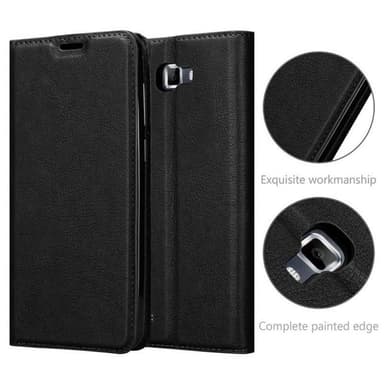 Samsung Galaxy NOTE 1 Suojakuori Lompakkokotelo (Musta)