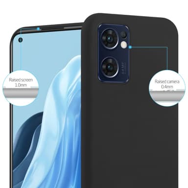 Suojakuori Oppo FIND X5 LITE / Reno7 5G Kotelo (Musta)